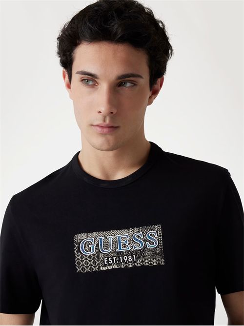 t-shirt man black GUESS | M5GI19J1314/JBLK